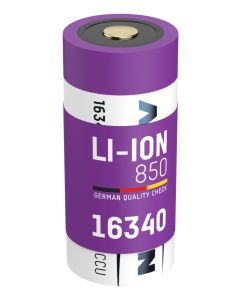Li-Ion Akku 16340 / RCR123 Typ 850 (min. 800 mAh)