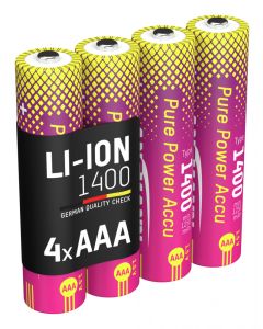 Pure Power Li-Ion Akku Micro AAA Typ 1400 (min. 1250 mAh)
