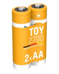 Toy NiMH Akku Mignon AA Typ 2700 (min. 2650 mAh) 2er Papierblister