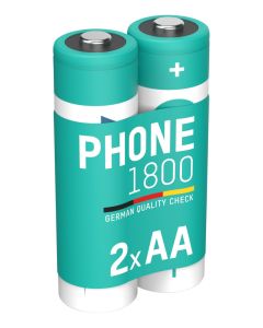 Dect NiMH Akku Mignon AA Typ 1800 (min. 1600 mAh) maxE 2er Papierblister
