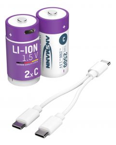 Li-Ion Akkus Baby C Typ 2500 (min. 2300 mAh) 2er Papierblister