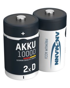  NiMH Akku Mono D Typ 10000 (min. 9300 mAh) 2er Blister