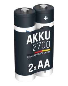  NiMH Akku Mignon AA Typ 2700 (min. 2650 mAh) 2er Blister