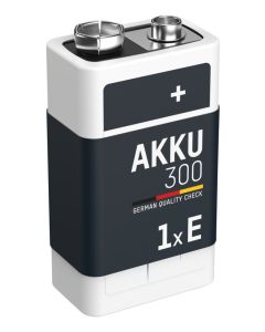  NiMH Akku 9V E-Block Typ 300 (min. 270 mAh) maxE 1er Blister